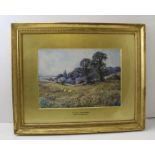 Emily Stannard (1875-1907) "In Sweet September" landscape with sheep, watercolour painting, signed,