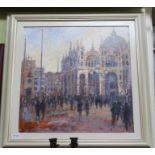 Hammond - two textured prints, St Marks Venice and a French lavender field