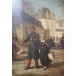 Andre-Henri Dargelas (1821-1903) "Villa Du Connetable, Ecouen" oil painting on panel, signed, 57cm x