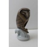 A Royal Copenhagen ceramic owl (273) 21 cm high