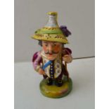 A Derby Stephenson & Hancock porcelain Mansion House Dwarf, painted in colours, factory mark to ba.