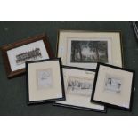 Collection: The King Stone, Shakespeare's House interior, Print - The Garrick, Charlecote House, bla