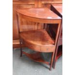 A Regency mahogany corner washstand.