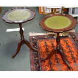 A pair of reproduction wine tables