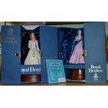 Two boxes Royal Doulton figurines - The Duchess of York (Wedding) and Queen Mother (80th Birthday Ce