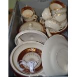 A "J&G Meakin Sol" ceramic part tea and dinner service