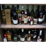 31 bottles of mixed shelf Wines & Spirits from house clearance cellar