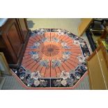 A octagonal oriental inspired rug 154 cm diameter