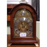 A mahogany cased reproduction Georgian design bracket clock