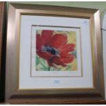 After Mel Whatmore - a limited edition artists proof titled "Sonatina" depicting a poppy head signe