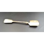 William Rawlings Sobey, A silver stilton scoop of fiddle pattern design, Exeter 1847, 64g