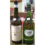 Croft Original Pale Cream, 1 litre Sainsbury’s Amontillado, 1 litre (2)