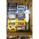 An assorted collection of die-cast model cas, many boxed and mint, including Corgi Vanguards, Oxford