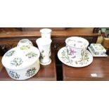 a selection of portmeirion botanical garden pattern china