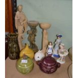 Figurines and novelty sauce pots