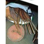 Good selection of copper cookwares