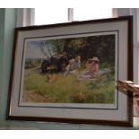 A limited edition print 445/850- 'The Four of Us' by Alan Fearnley