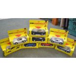 Eight Shell Sportscar Collection die-cast vehicles in ovb, together with a box of assorted die-cast