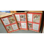 Three framed and glazed images of nursery rhymes