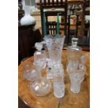 A selection of glassware