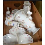 A box of mixed chinaware, to include leading brand names