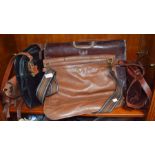 A collection of five handbags & satchels