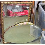 Two beveled plate wall mirrors