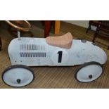 Vintage design child's ride on racing car