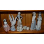 A selection of Spanish porcelain figures