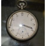 A WW11 military pocket watch - serial No - B 62342