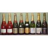 8 bottles of mixed sparkling wines to include Waitrose cava