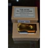 ACME No 470 'The Clicker' not original - boxed with information inside