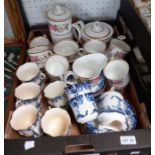 A box of china to include Royal Worcester coffee set plus others