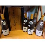 Five bottles of Macon-Lugny Les Genievres white wine