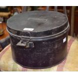 WWII period tin hat box