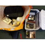 A Cannon SLR camera, various men's watches & costume jewellery, etc