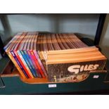 Box containing a large selection of Giles annuals - three 1950's volumes