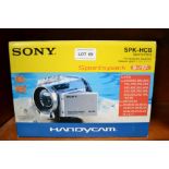 A boxed Sony sports handycam