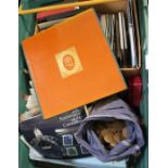 A Bigwood crate containing a series of collectors coins & stamps