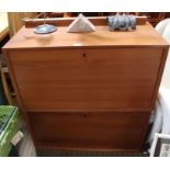 Poul Cadovious a pair of teak wall units with brackets - royal system