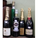 1 x Antoine de Clevecy Champagne 1 x Moet & Chandon Brut Imperial Champagne 1 x A Carpentier Champ