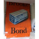 A vintage Brooke Bond tin advertising sign