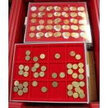 A large crate of collectors coinage, various the majority English