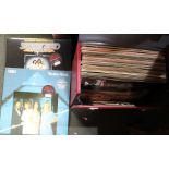 Box of 12" LP records to include ABBA - Bread etc