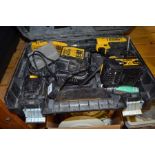 A boxed De Walt 18v lithium cordless drill DCD776S2T with accessories (SOLD AS SEEN)
