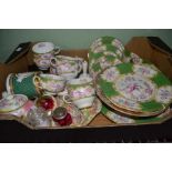 Two boxes china to include a Mintons part tea service