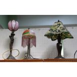 Three Art Deco design lamps