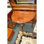 Well made reproduction Georgian design walnut finished twin flap table