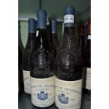 Six bottles of Domaine du Villeneuve Chateau Neuf du Pap, 1998