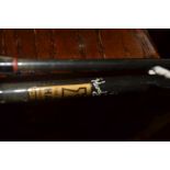 "Hardy" graphite 9ft 3 two piece fly rod with a Hardy "Marquis 7" reel